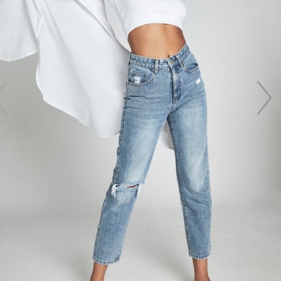 Cotton On Ripped Mom Jeans size USA 6 - Picture 1 of 7